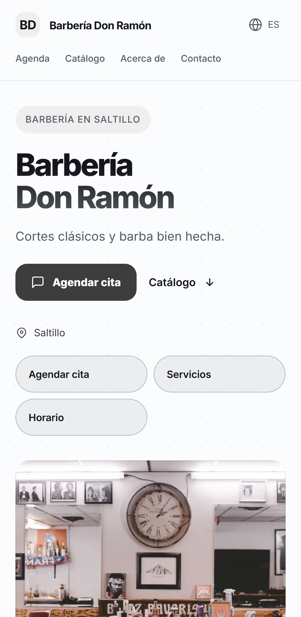 Captura del sitio