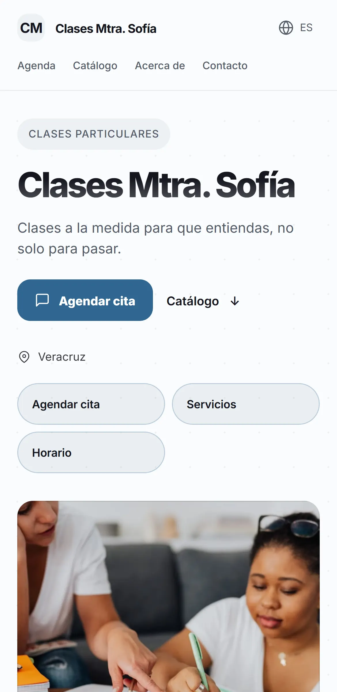 Captura del sitio