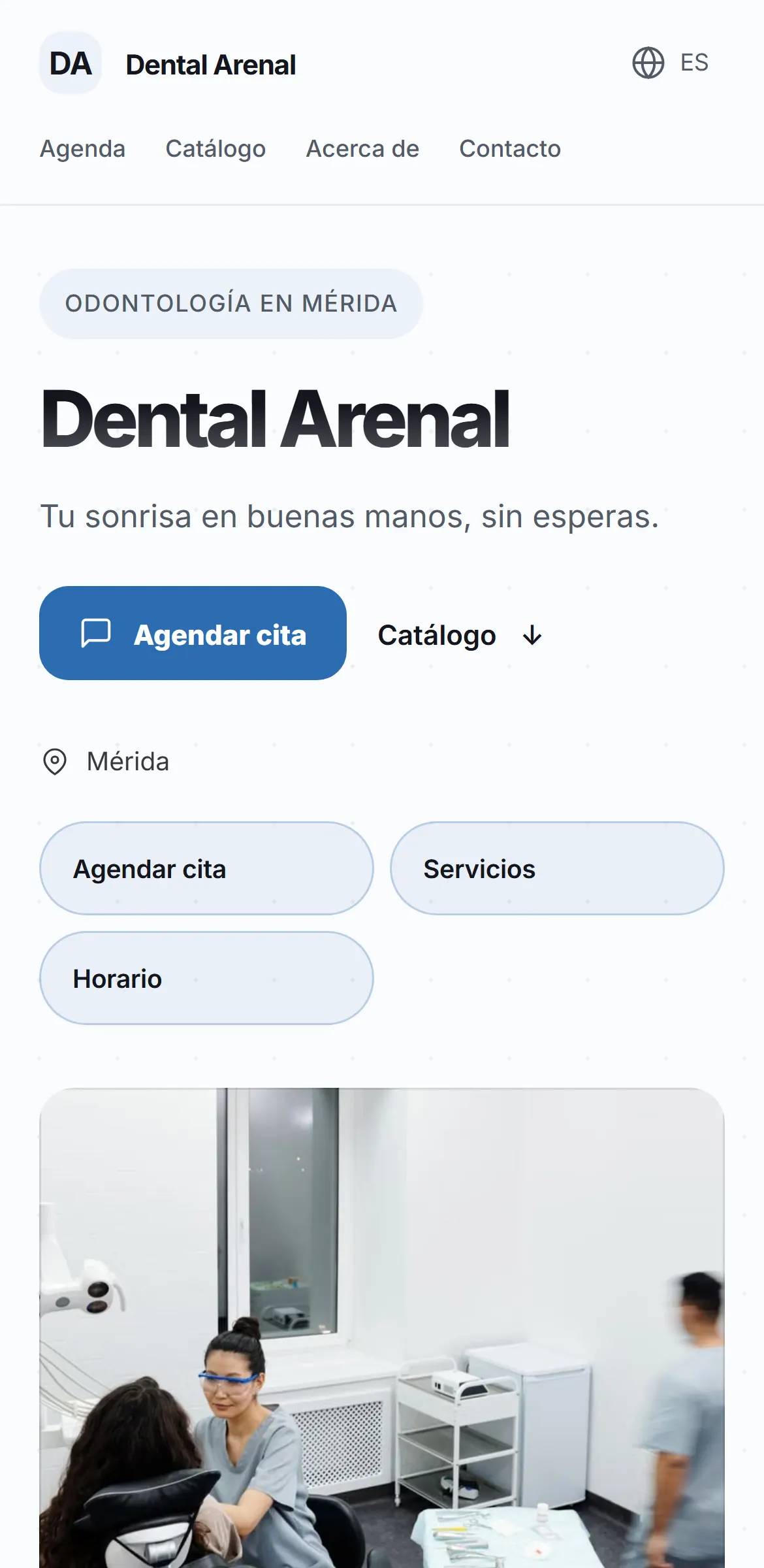 Captura del sitio