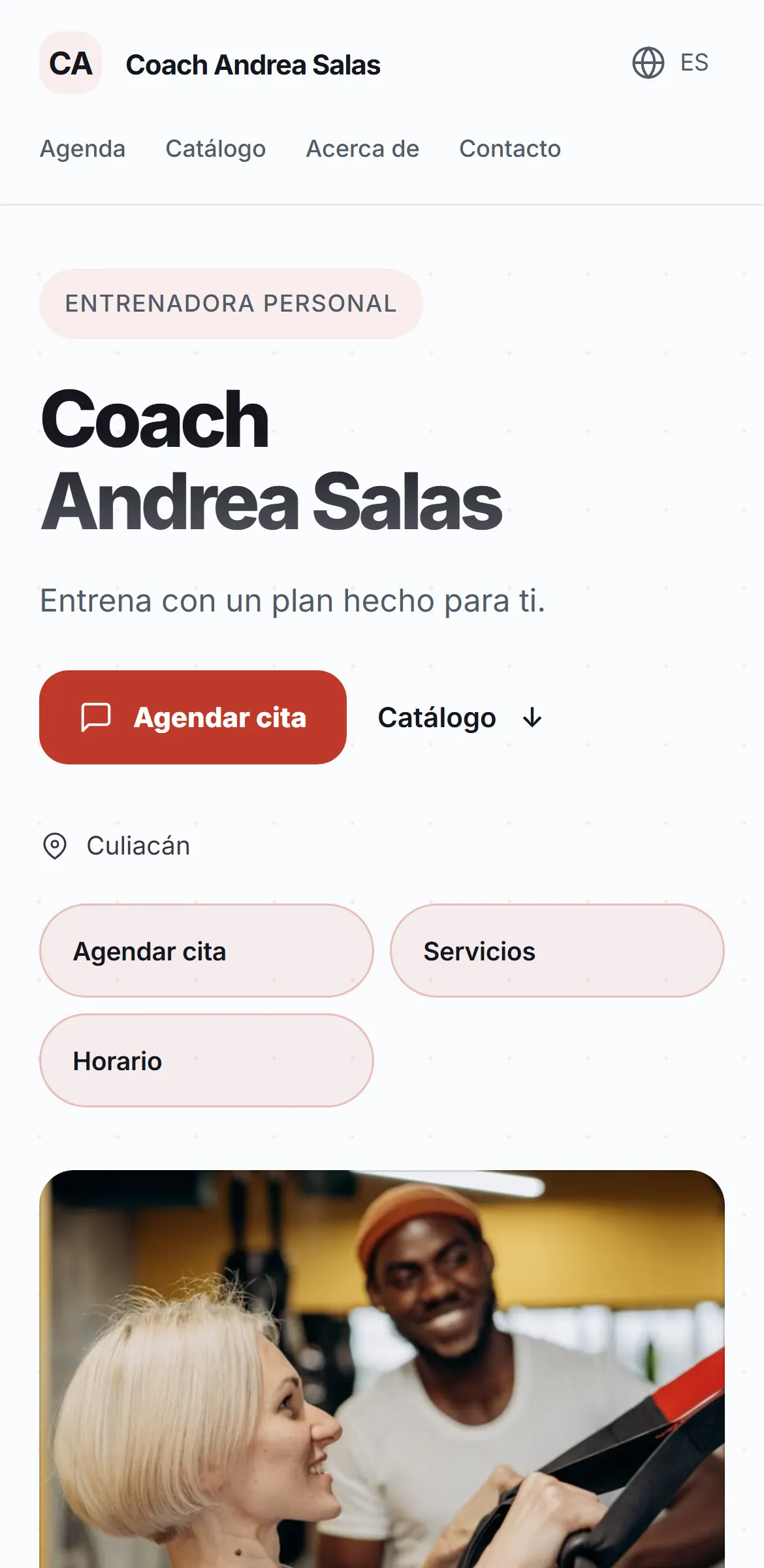 Captura del sitio