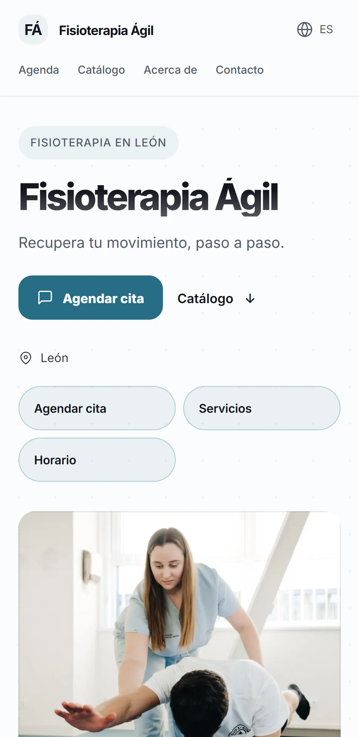 Captura del sitio