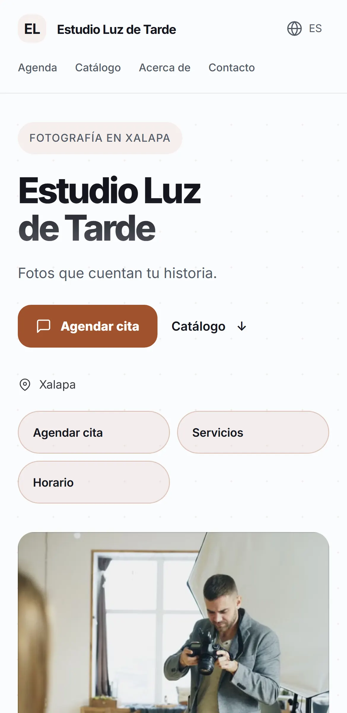 Captura del sitio