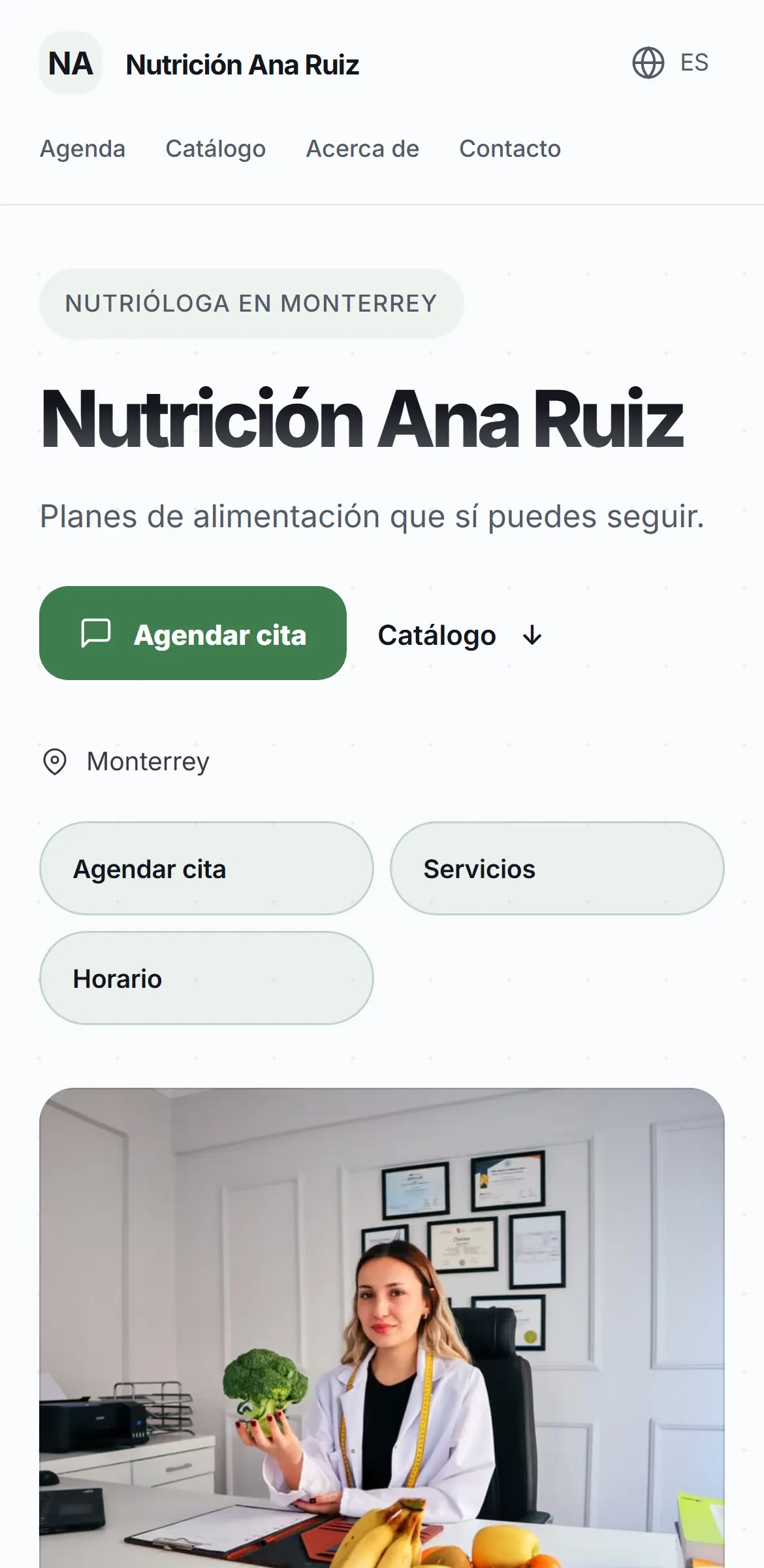 Captura del sitio