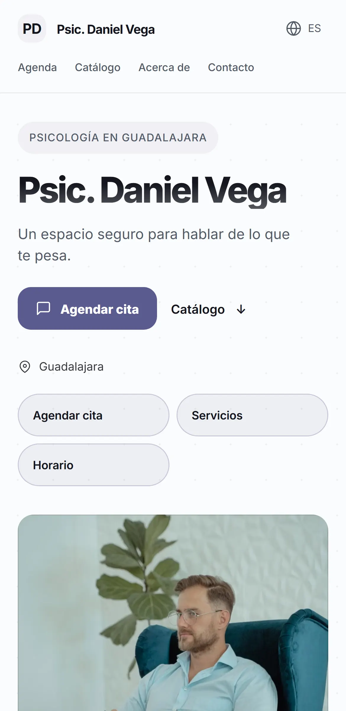 Captura del sitio