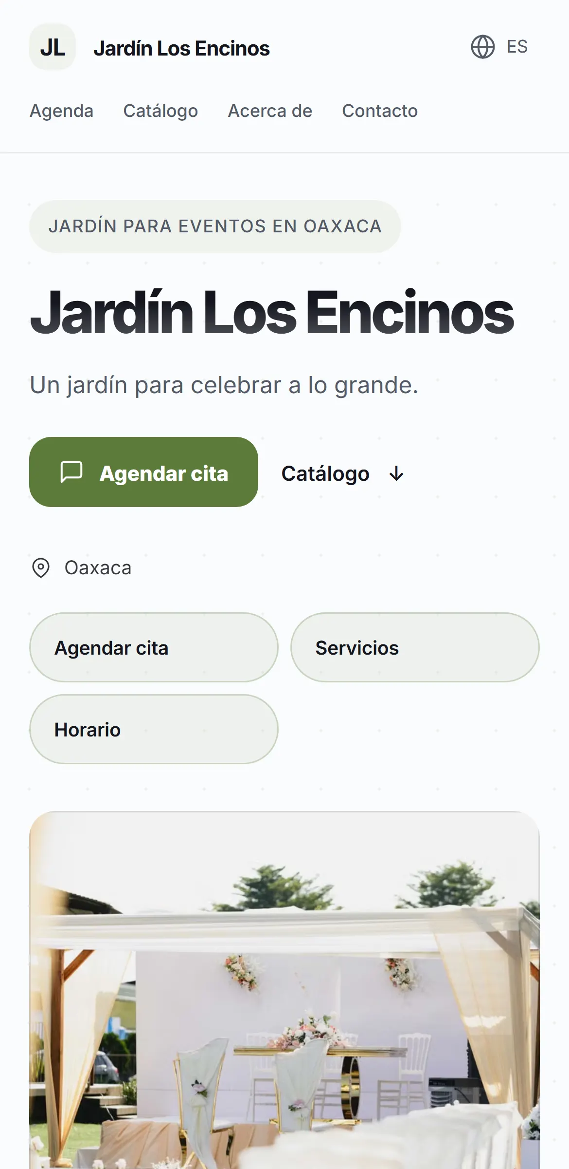 Captura del sitio
