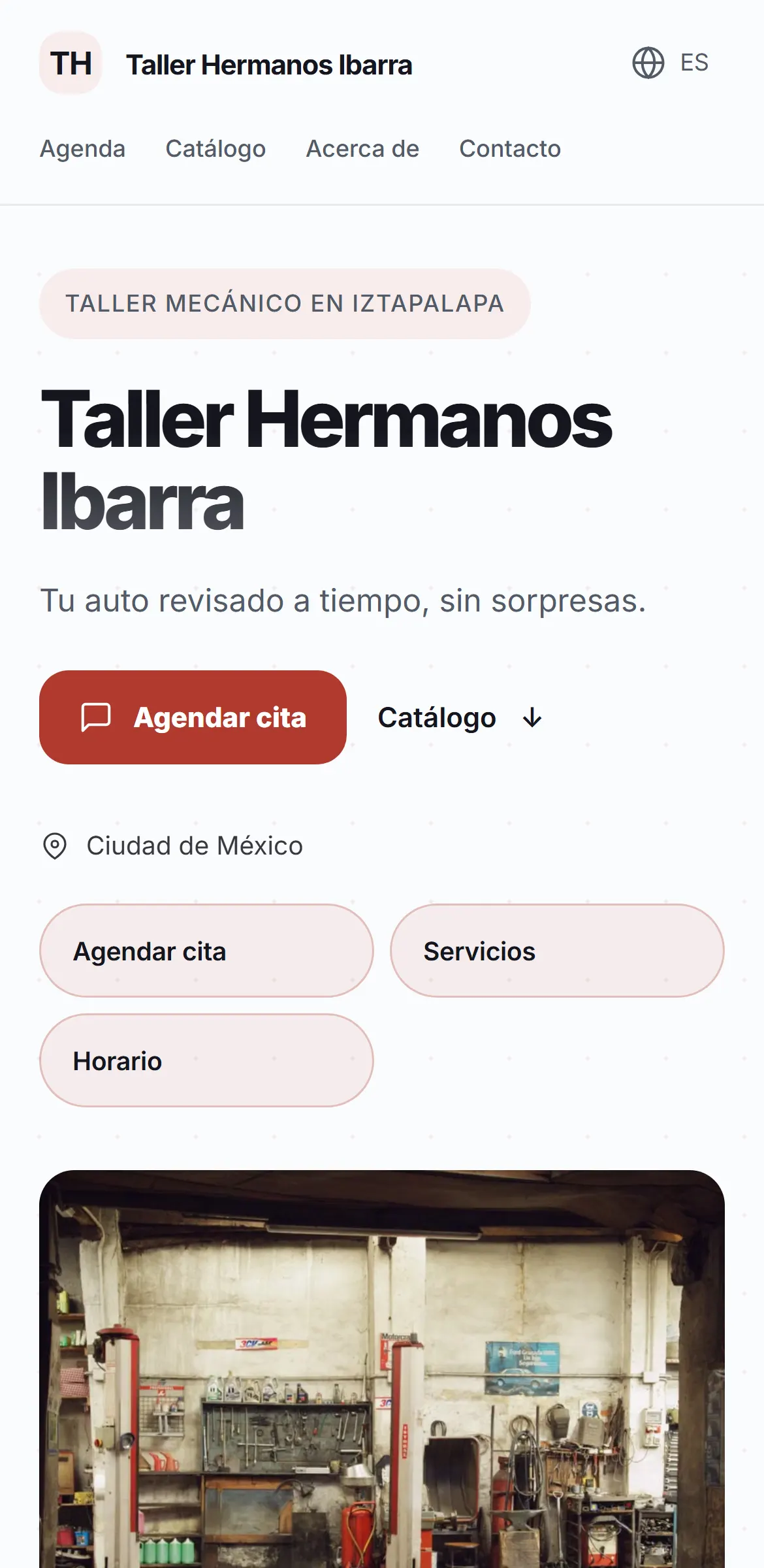 Captura del sitio